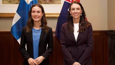 Finland and New Zealand's Prime Ministers Sanna Marin (left) and Jacinda Ardern (right) respectively. (Twitter)