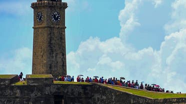 In this file photo taken on September 19, 2022 Tourists visit the Galle Fort in Galle, Sri Lanka on September 19, 2022. (AFP)