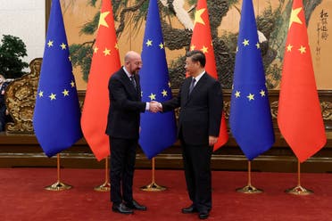 الرئيس الصيني شي جين بينغ يستقبل رئيس المجلس الأوروبي شارل ميشيل