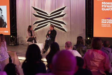 David Guetta speaks at XP Music Futures in Riyadh, Saudi Arabia. (Supplied)