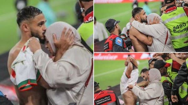 He kissed his mother’s head and gave her his shirt. A clip of the Moroccan national team star makes communication sites tremble