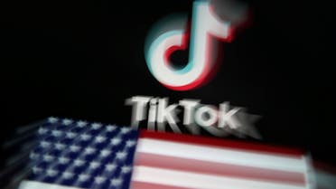 A U.S. flag is displayed in front of Tik Tok logo in this illustration picture taken August 9, 2020. REUTERS/Dado Ruvic/Illustration
