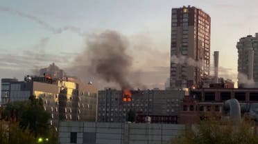 من قصف روسي سابق على كييف 