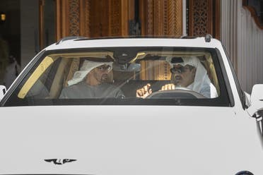 UAE President Sheikh Mohamed bin Zayed arrives in Qatar for an official state visit and to discuss bilateral relations with Qatar's Emir Sheikh Tamim bin Hamad Al Thani. (Twitter)
