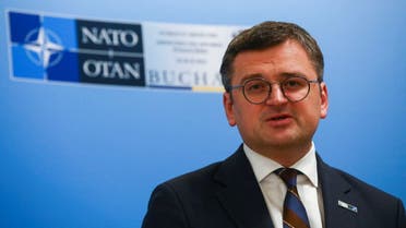 Ukrainian Foreign Minister Dmytro Kuleba speaks during the NATO foreign ministers meeting in Bucharest, Romania November 29, 2022. (Reuters)