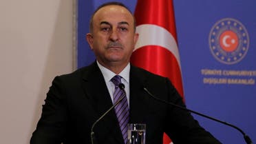 Turkish Foreign Minister Mevlut Cavusoglu attends a news conference in Istanbul, Turkey, November 3, 2022. REUTERS/Dilara Senkaya