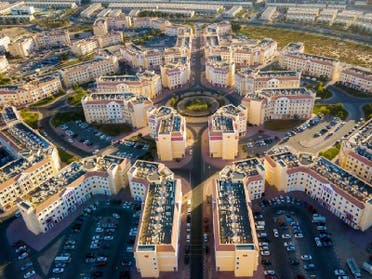 An aerial view of Jumeirah Village Circle, Dubai, UAE. (Twitter)