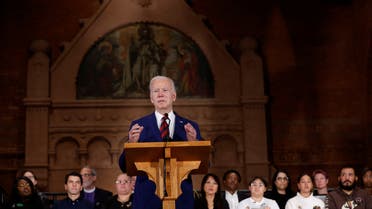 US President Joe Biden delivers remarks during the 10th Annual National Vigil for All Victims of Gun Violence in Washington, US December 7, 2022. (Reuters)
