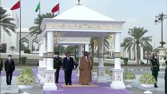 استقبال شاهزاده محمد بن سلمان از رئیس جمهوری چین در دربار سلطنتی