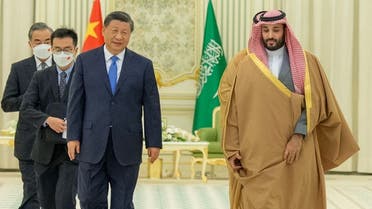 Saudi Arabia’s Crown Prince Mohammed bin Salman met with Chinese President Xi Jinping in Riyadh on December 8, 2022. (SPA)