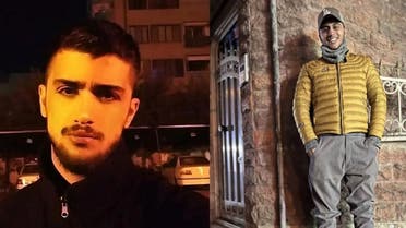 Iranian protesters Mohammad Mehdi Karami (L) and Mahan Sadrat (R) are at imminent risk of execution, activists have warned. (Twitter)