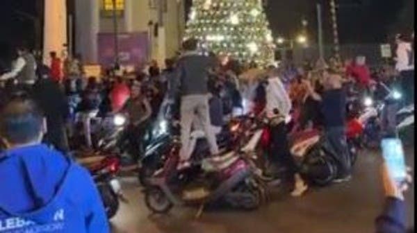 Watch dozens of motorbikes “storm” an area in Lebanon…for this reason