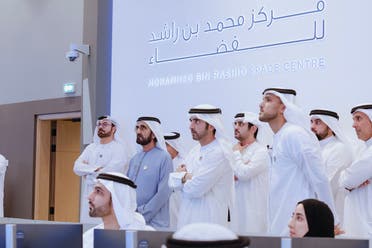 Dubai ruler Sheikh Mohammed bin Rashid Al Maktoum accompanied by Sheikh Hamdan bin Mohammed bin Rashid Al Maktoum, Crown Prince of Dubai and Sheikh Maktoum bin Mohammed bin Rashid Al Maktoum, Deputy Ruler of Dubai, Deputy Prime Minister, Minister of Finance, were present at the launching event. (Twitter)