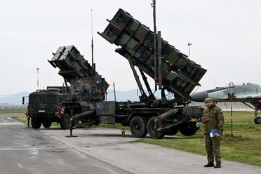 Patriot missile defense system is seen at Sliac Airport, in Sliac, near Zvolen, Slovakia, May 6, 2022. (Reuters)