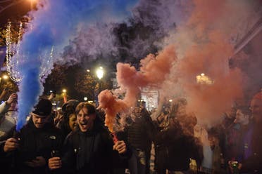 احتفالات في باريس بعد فوز المنتخب الفرنسي (فرانس برس)