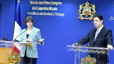 وزيرة الخارجية الفرنسية كاترين كولونا مع نظيرها المغربي ناصر بوريطة 