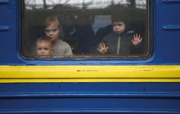 of refugee children in Ukraine