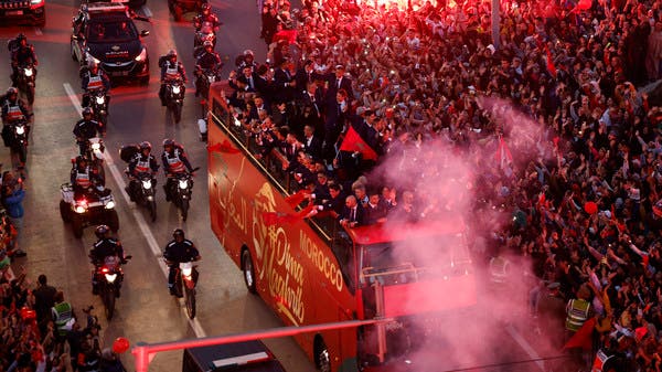 A majestic reception for the stars of Morocco after returning to Rabat