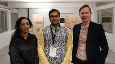 The convenors of the conference: Rogaia Mustafa Abusharaf, Professor of Anthropology, Georgetown University, Qatar; and Uday Chandra, Assistant Professor of Government, Georgetown University, Qatar; and Jeremy Prestholdt, Professor of History at the University of California, San Diego. (Supplied)