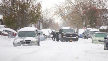 A snow storm hits the Buffalo area in Buffalo, New York, November 19, 2022 (Reuters)