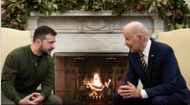 US Presidents Biden and Ukrainian Zelensky