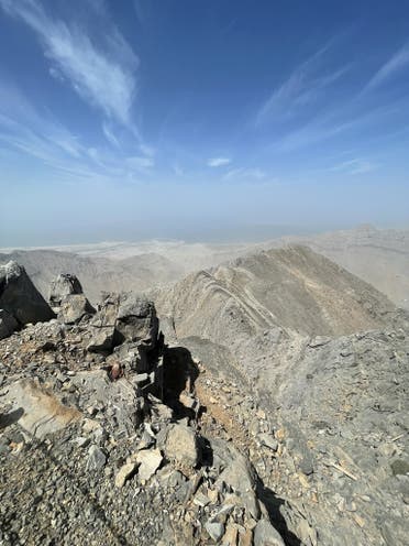 A view of Al Hajar Mountains in the UAE. (Twitter)