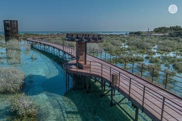 Set in a breathtaking landscape, Mugheirah Bay and Mamsha Al Mugheirah offer unparalleled views of the surrounding natural habitat that guests can access from a scenic jetty.  (Supplied)