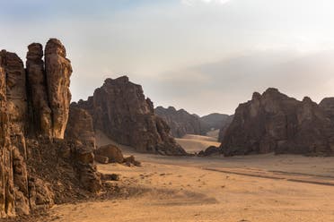 A view from the intended site of Wadi AlFann in AlUla. (File photo: Reuters)
