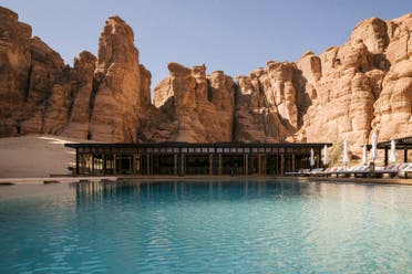 Una vista que muestra una villa en Habitas Resort Al-Ula.  (Foto cortesía de Habitas Al Ula)