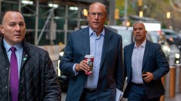 Larry Fink, Chairman and CEO of BlackRock arrives at the DealBook Summit in New York City, US, on November 30, 2022. (Reuters)
