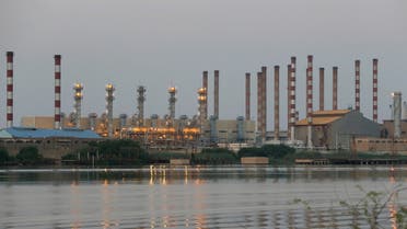 A general view of Abadan oil refinery in southwest Iran, is pictured from Iraqi side of Shatt al-Arab in Al-Faw south of Basra, Iraq September 21, 2019. (Reuters)