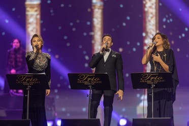 Nawal al-Zoghbi, Saber Rebai and Angham graced the stage with their performance. (Twitter) 
