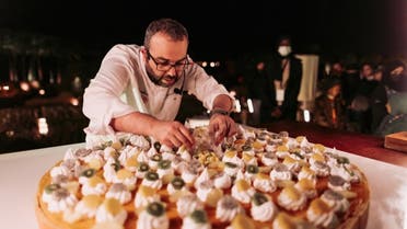 Chef Karim Bourgi at Flavors of AlUla. (Supplied)