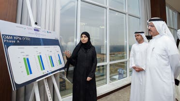 MD and CEO of Dubai Electricity and Water Authority (DEWA) during a visit to the Mohammed bin Rashid Al Maktoum Solar Park. (WAM)