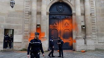 Climate activists spray-paint entrance to French PM Elisabeth Borne’s office