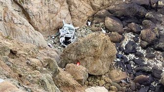 Tesla sedan falls 250 feet from California cliff, driver arrested
