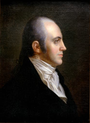 لوحة زيتية رسمت عام 1812 وتجسد شخصية آرون بور