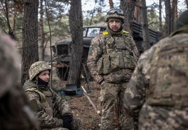 Ukrainian army on the front lines in Donetsk