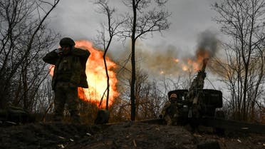 Ukrainian servicemen fire a shell from a 2A65 Msta-B howitzer towards Russian troops, amid Russia's attack on Ukraine, in a frontline in Zaporizhzhia region, Ukraine January 5, 2023. (Reuters)