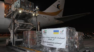 A UAE plane carrying the second shipment of household generators has arrived in Warsaw, Poland, as part of the ongoing assistance sent by the Emirates to help Ukrainian civilians affected by the ongoing crisis. (Supplied: WAM)