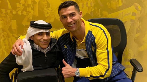 “You have enlightened us, Ghanem.”  Ronaldo meets first World Cup star in Qatar