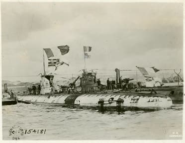 صورة لغواصات المانية بالحرب العالمية الأولى
