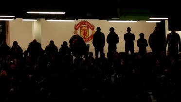 General view of fans as the Manchester United emblem is seen in the stands, Dec. 27, 2022. (Reuters)