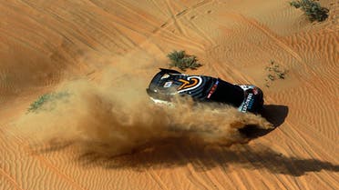 GCK Motorsport's Guerlain Chicherit and co-driver Alex Winocq in action during stage 10. (Reuters)
