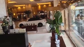 Video: Hotel guest drives car through lobby in China after fight over missing laptop
