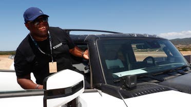 Carl Cox tests out a vehicle. (Supplied)
