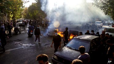 من الاحتجاجات الإيرانية - طهران - إيران 