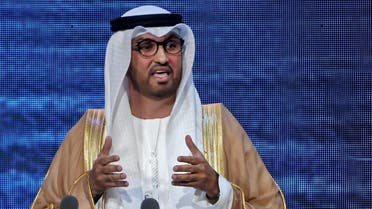 UAE Minister and CEO of the Abu Dhabi National Oil Company (ADNOC) Sultan Ahmed al-Jaber speaks during the opening ceremony of the Abu Dhabi International Petroleum Exhibition and Conference (ADIPEC) in Abu Dhabi on November 11, 2019. (File photo: AFP)