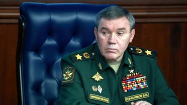 In this file photo taken on December 21, 2022 Russia's army Chief of General Staff Valery Gerasimov attends an expanded meeting of the Russian Defence Ministry Board at the National Defence Control Centre in Moscow. (AFP)