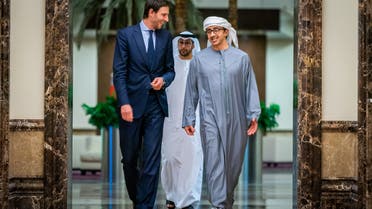 The UAE’s foreign minister Sheikh Abdullah bin Zayed receives his Dutch counterpart Wopke Hoekstra in Abu Dhabi to discuss ways to enhance the partnership between the two nations. (WAM)